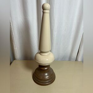 Cream and Brown Slender Accent Decor